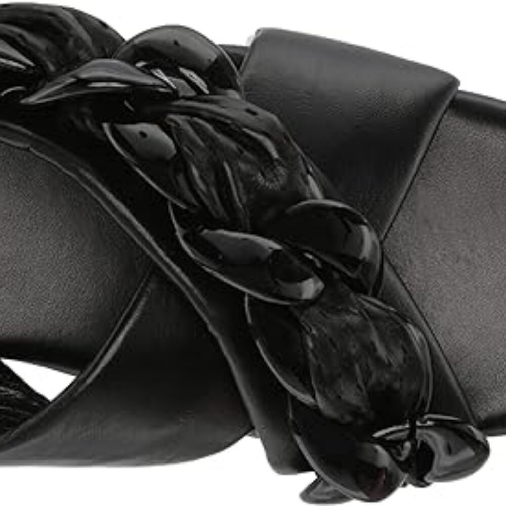 VINCE CAMUTO Azori Black Cushioned Flat Slide Sandals 6.5 M US 37 EU - Picture 8 of 8